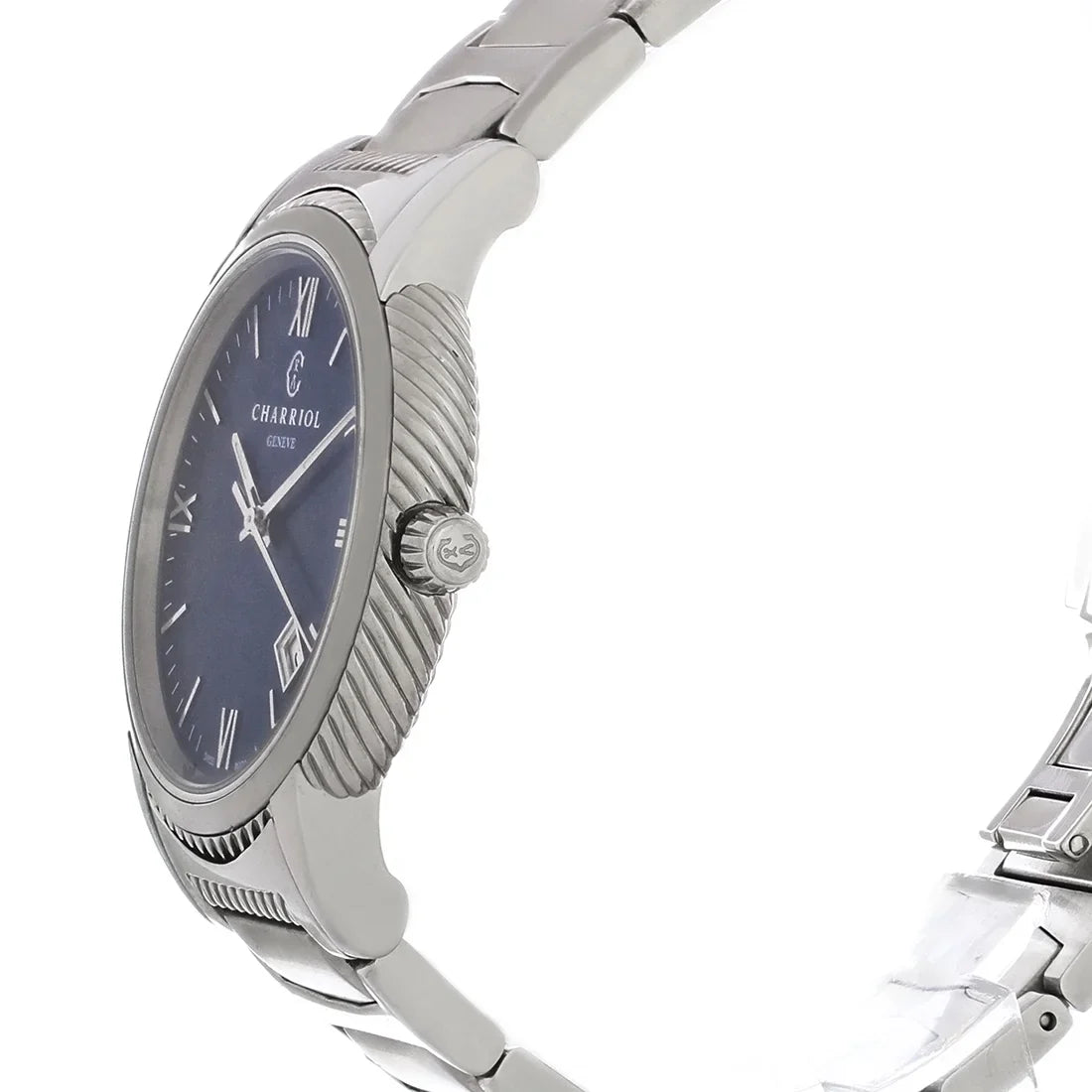 Quartz Charriol Philippe Pre-Owned Mens Parisii Stainless P40S2.930.002 Watch
