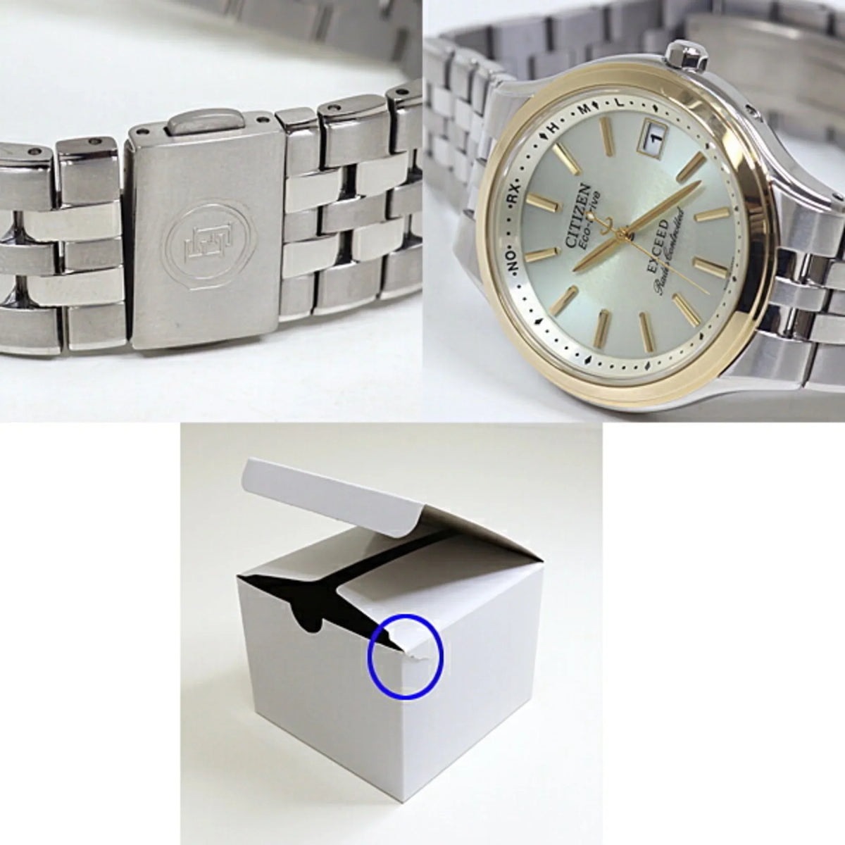 Pre-Owned CITIZEN Men's Watch Dial (Good) Eco-Drive EBG74-2792 Exceed Gold