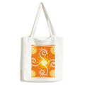 Totems Shopping Canvas Casual Handbag Volume Ancient Tote Satchel Bag Mexico Orange Civilization