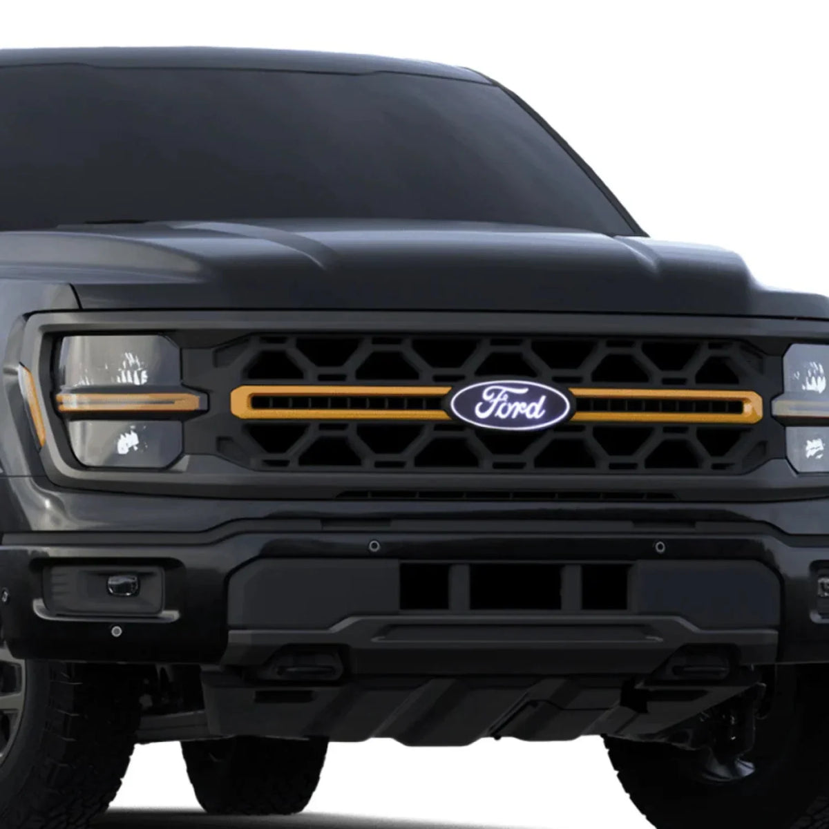washer) cutout Putco With Ford camera Emblem Front - (With F-150 2024 Spray