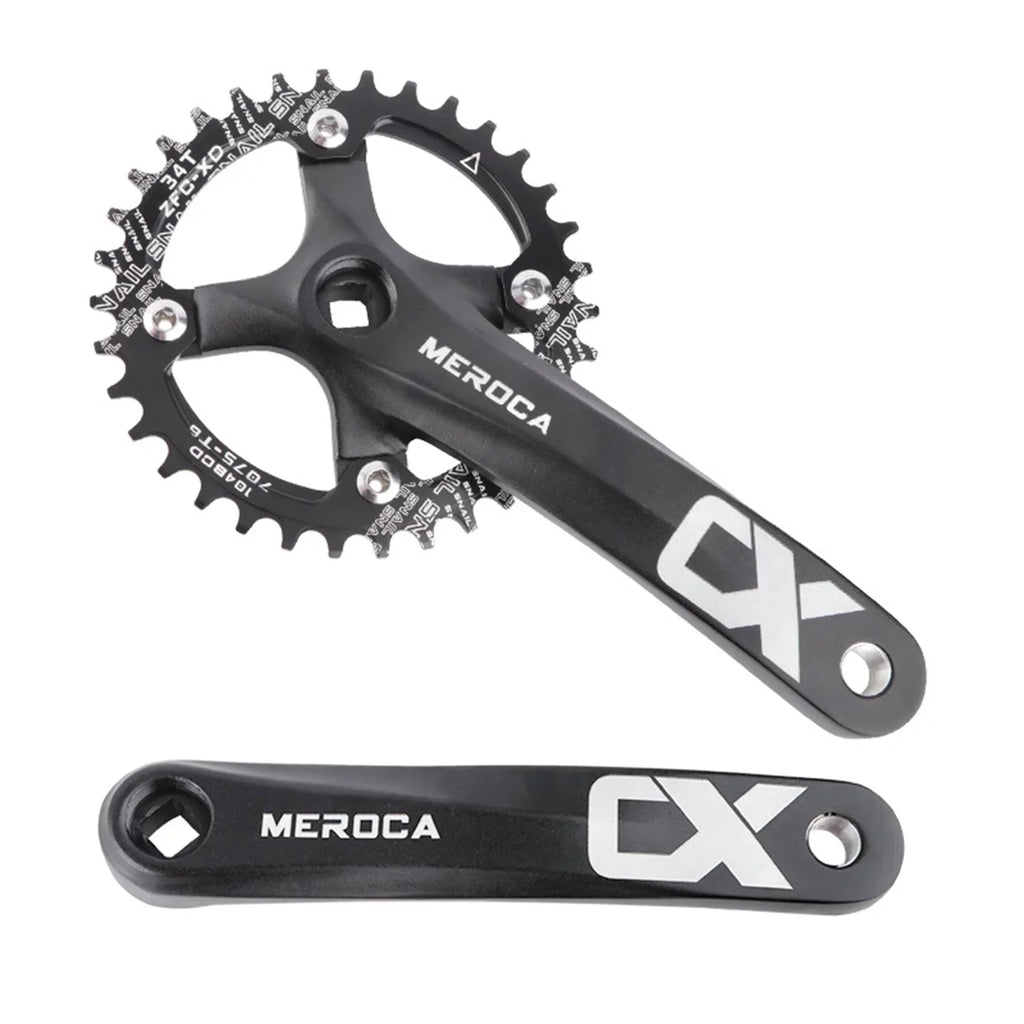 Ideal Single MEROCA 170MM Mountain for Crankset, 8/9/10/11 - for 104 Set - Biking Alloy Enthusiasts Aluminum Ring Bike Crank Speed BCD