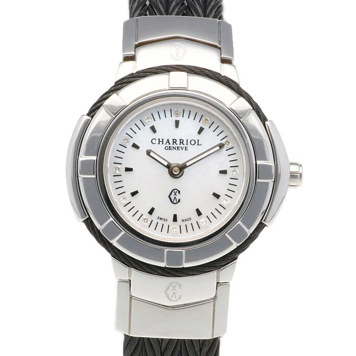 Stainless (Good) Quartz Women's Steel CHARRIOL Pre-Owned Saint-Tropez Watch