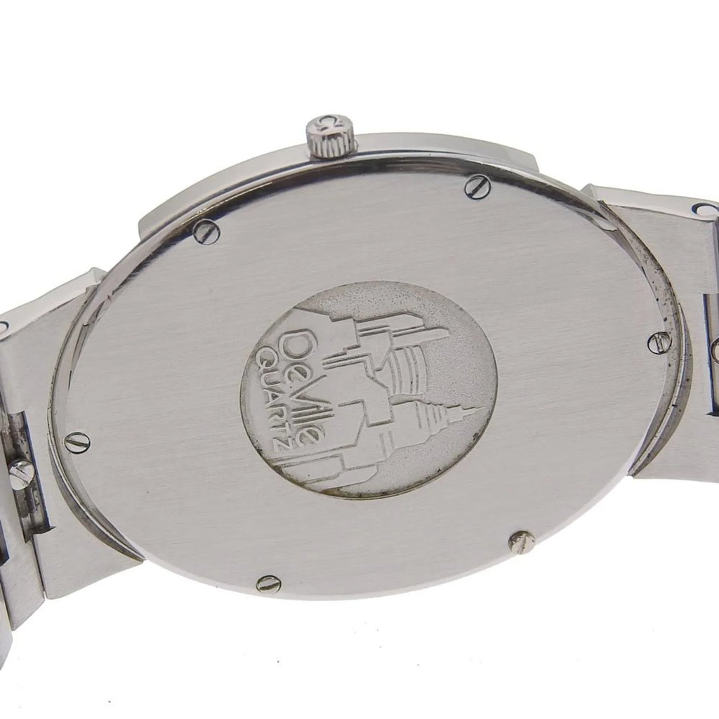 Pre-Owned Quartz Ville Omega (Fair) Silver/Gold De OMEGA Watch Steel Stainless Swiss Dial Boys Silver Made