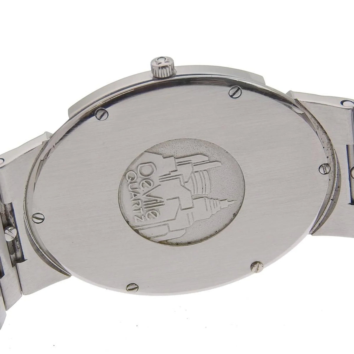 Pre-Owned Quartz Ville Omega (Fair) Silver/Gold De OMEGA Watch Steel Stainless Swiss Dial Boys Silver Made