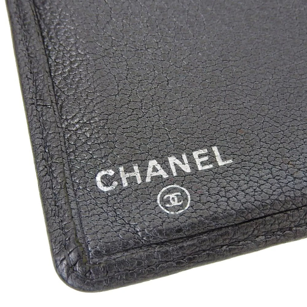 mark gray bi-fold Chanel CHANEL metallic seal 11 here long lambskin (Fair) with No. wallet Pre-Owned