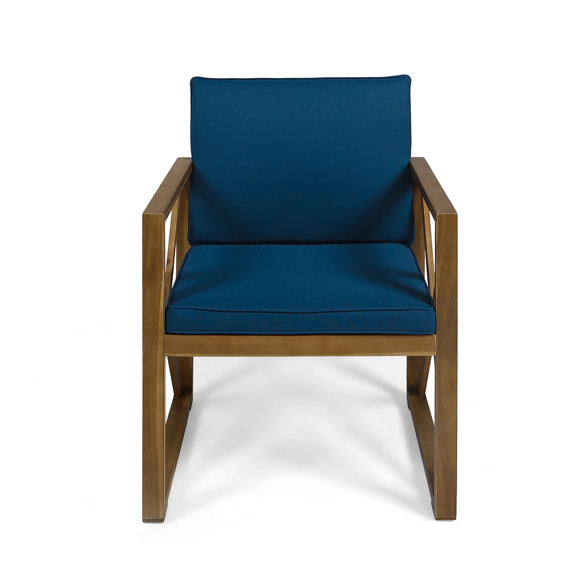 Dark GDF Wood 4 Acacia and Chat Set Cushions, Teal Studio Outdoor with Brown Seater Arcadia