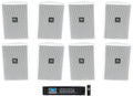 Wall Indoor/Outdoor Commercial 3" + JBL Control Amp White Speakers 23-1 70v (8)