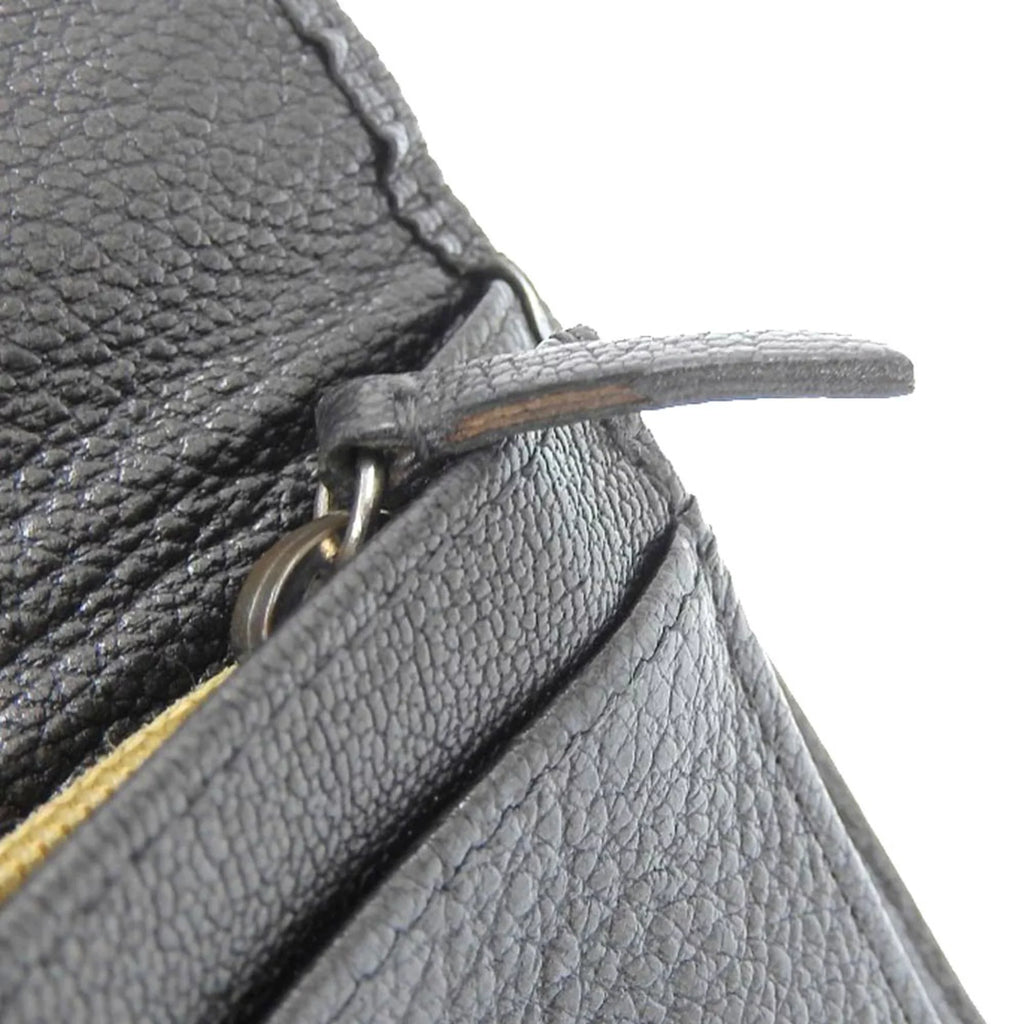 mark gray bi-fold Chanel CHANEL metallic seal 11 here long lambskin (Fair) with No. wallet Pre-Owned