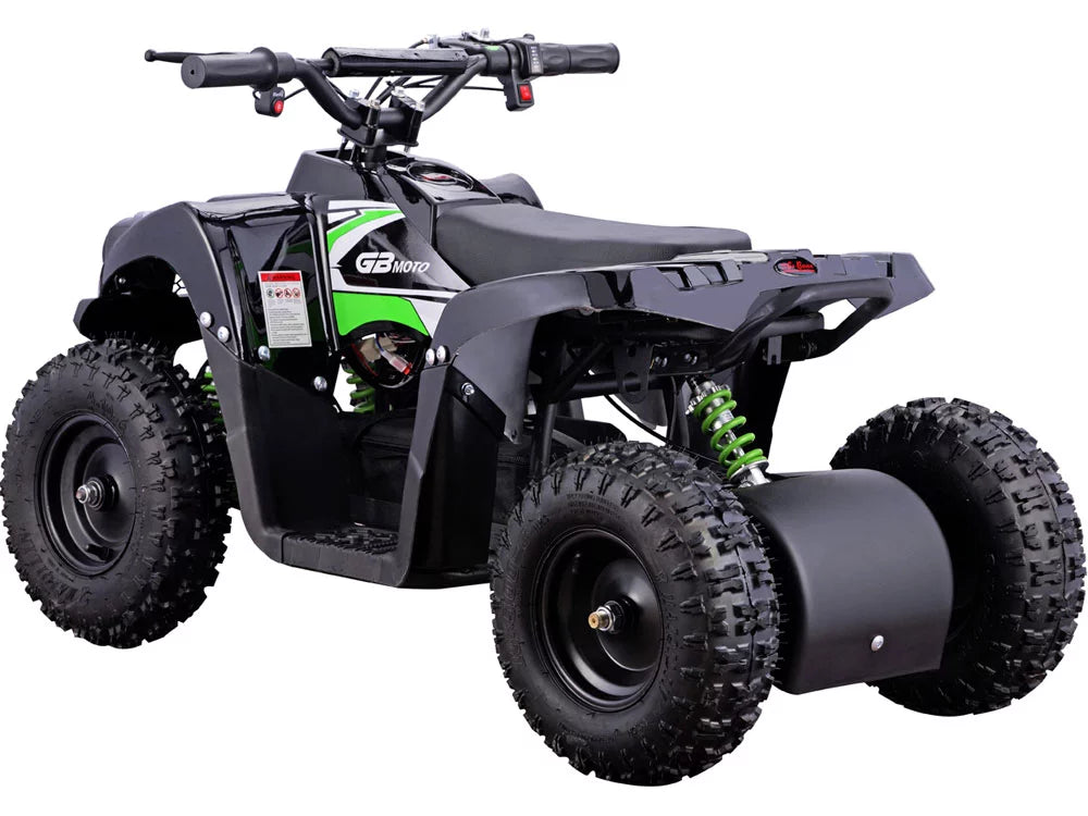 500W Battery Four MotoTec ATV Kids Green 36V Powered Wheeler Monster