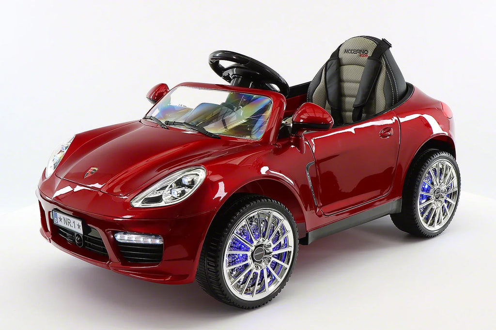 with Cherry Kiddie Ride-On Red Car Remote Parental R/C Kids 12V Roadster | Electric