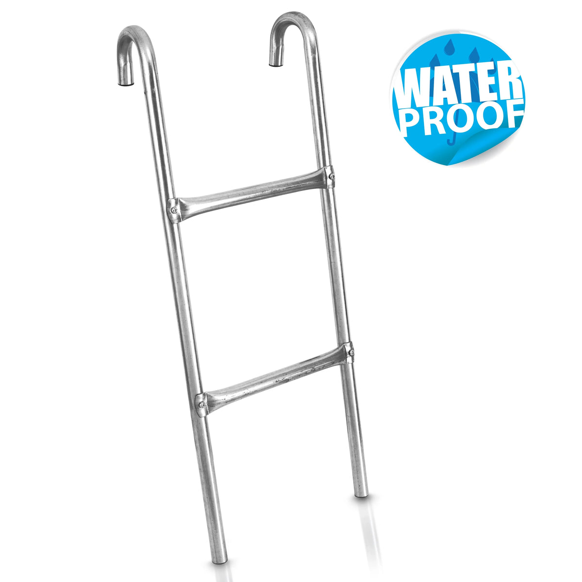 Trampoline Weather Galvanized Steel Resistant SereneLife Ladder 2 Climbing inch. 4.7 Step Access -