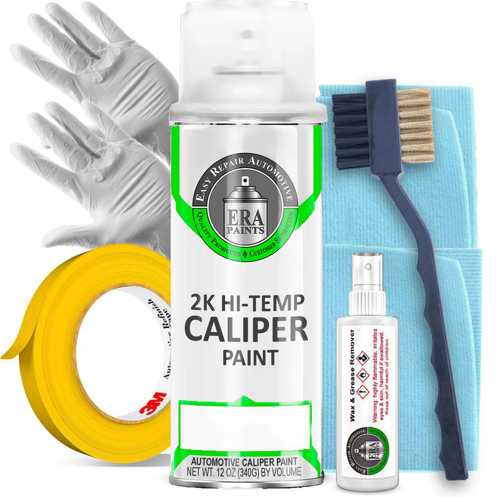 Durable Brake and Gloss Extremely High Color Paints Chemical Kit Fade With Green Catalyst Omni-Curing Caliper and Fluid ERA Aerosol Against Brake Resistant - 2K Paint