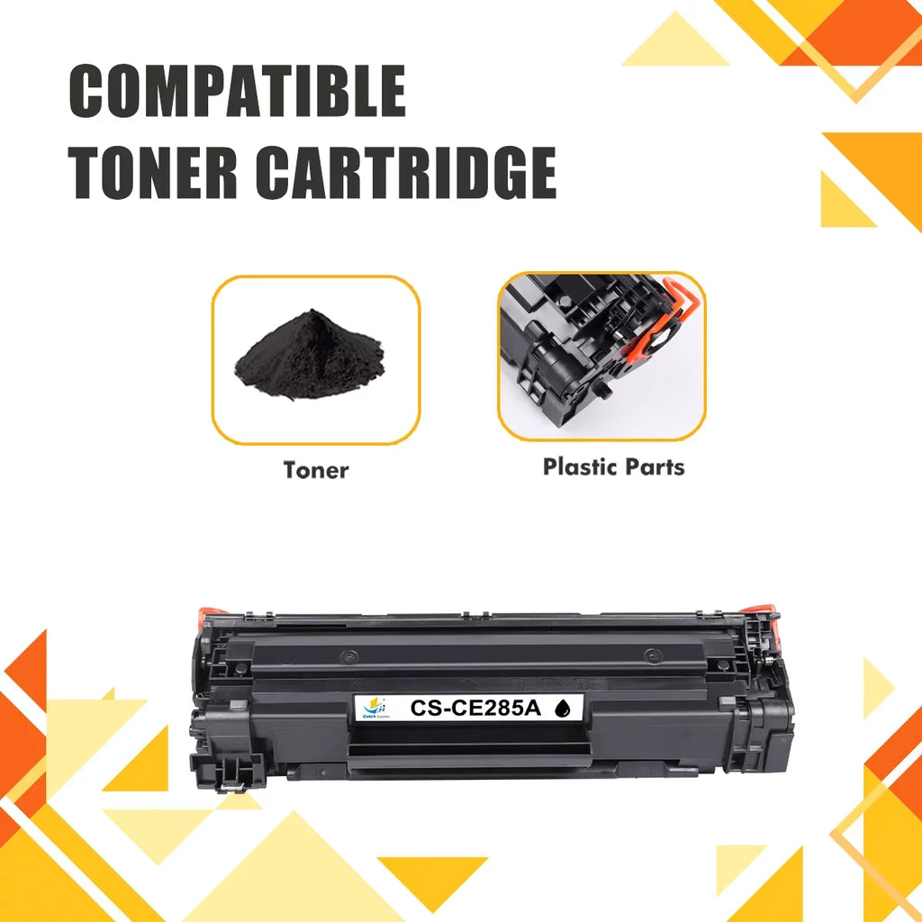 M1132 HP M1212nf Ink HP Pro Black for P1102w P1102whp 85A CE285A 2 LaserJet M1212 Series Printer M1217nfw for Cartridge Toner 85A CE285A P1005 MFP M1217 P1102 Compatible * M1210