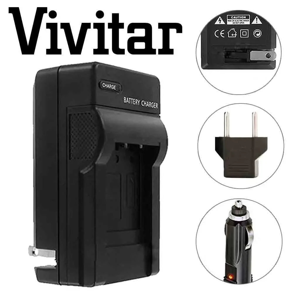 for T100 4000D Charger and 2000D 3000D 3 Replacement Vivitar E10 Canon T6 LP T5 Batteries T7