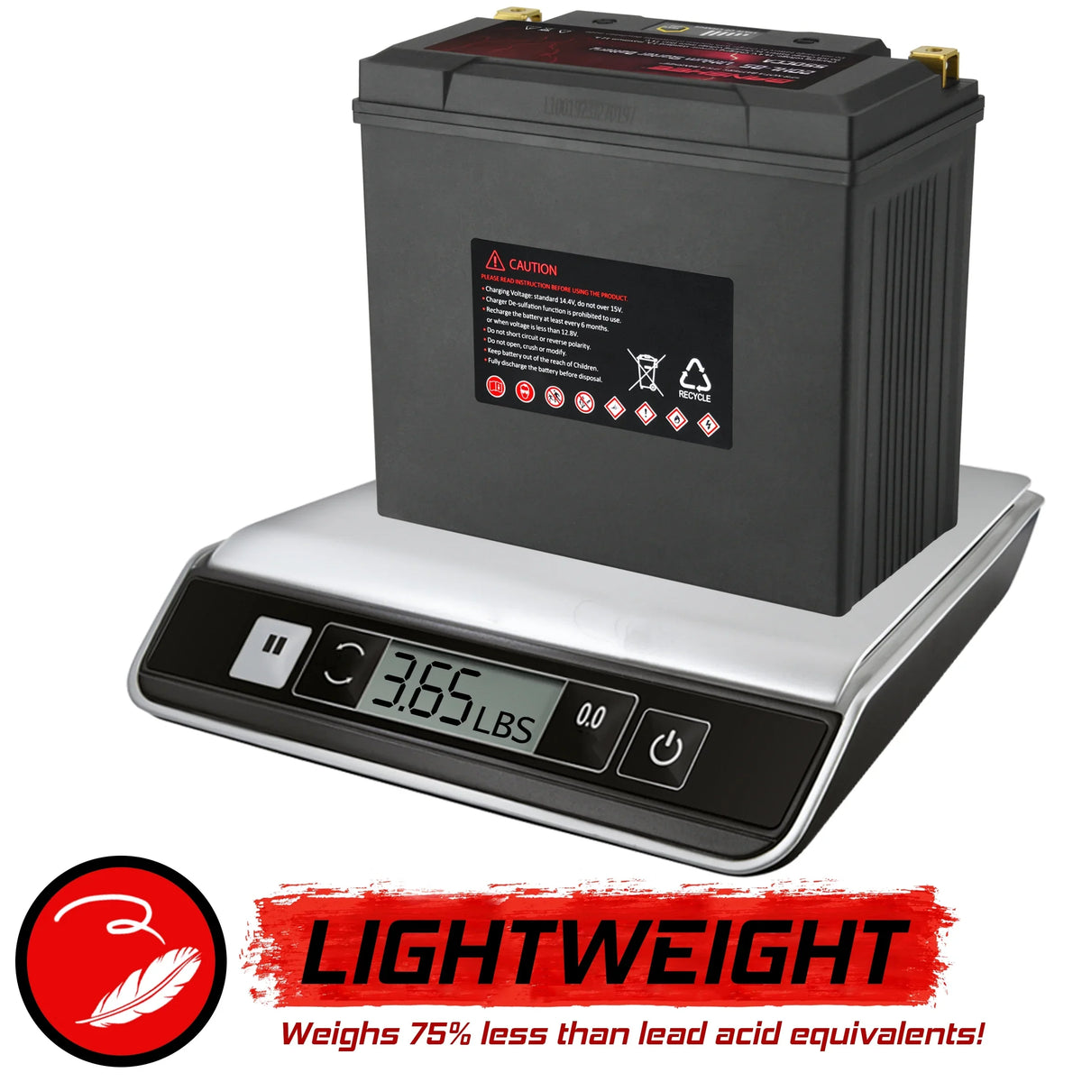 Banshee YTX20L-BS 2015 VX1100E Battery Yamaha with Motorsports LiFePO4 Compatible 2015 WaveRunner to V1