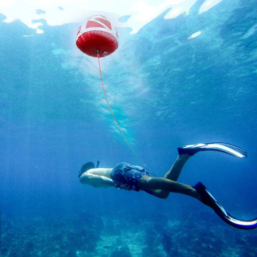 Surface with Diving yotijar for Dive Float Snorkeling Signaling Beach Ball Flag Buoy