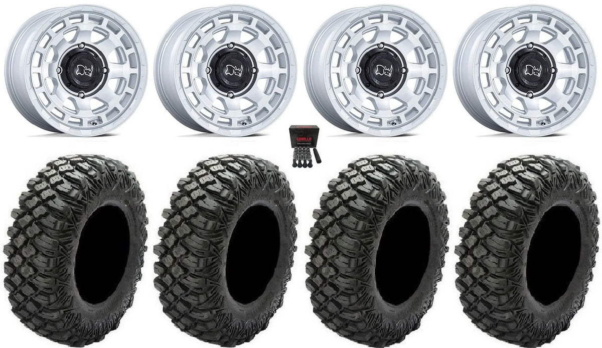 Black Force Crawler KingQuad Yamaha Wheels Tires Brute 30" Suzuki Chamber Rhino Rincon 14" XR Honda Kawasaki Rhino Si