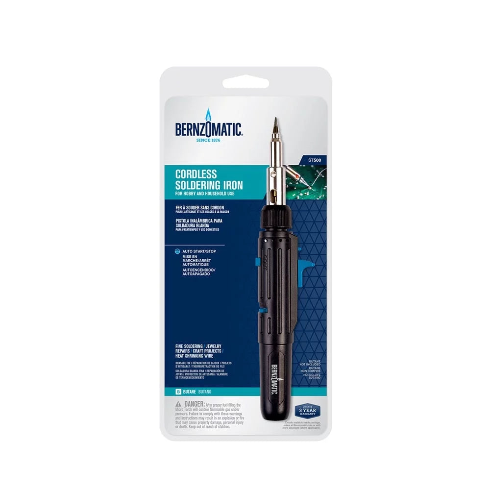 Bernzomatic Iron, Soldering Cordless Each ST500 Black,