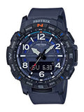 Bluetooth Resin Trek Blue, Connected Strap, Quartz PRT-B50-2CR) Pro (Model: Casio with Men's 22.2 Sport Watch