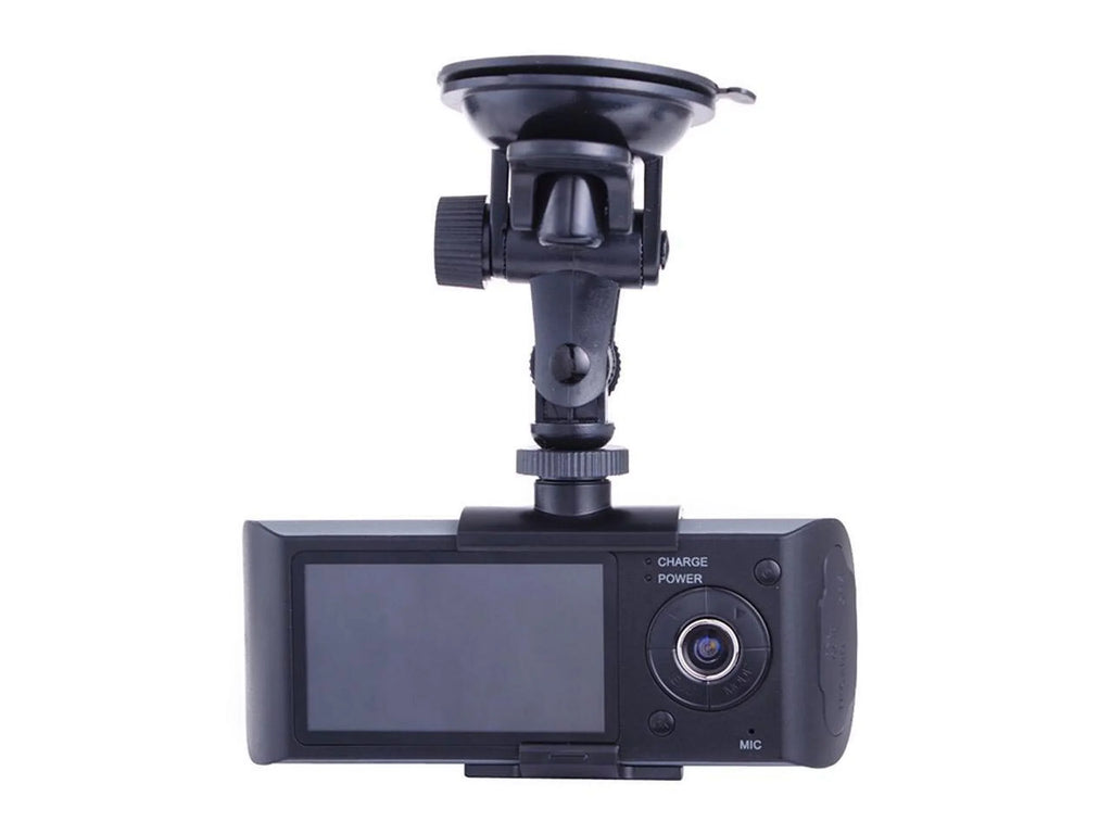 Recorder R300 Logger Car + GPS G-Sensor Video X3000 LCD 140° Car Dual with DVR Dual Lens DVR 2.7 GPS lens View Camera logger Angle G-Sensor X3000 inch
