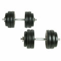 Piece Training for Dcenta and Strength Home Gym 66.1 Weightlifting Set Dumbbell 18 lb