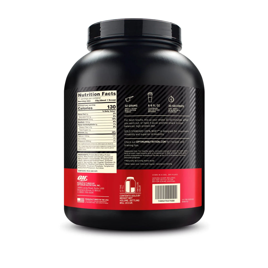 lb, Protein Chocolate Standard Coconut, Whey Powder, Nutrition, Gold Servings 100% 5 Optimum 71
