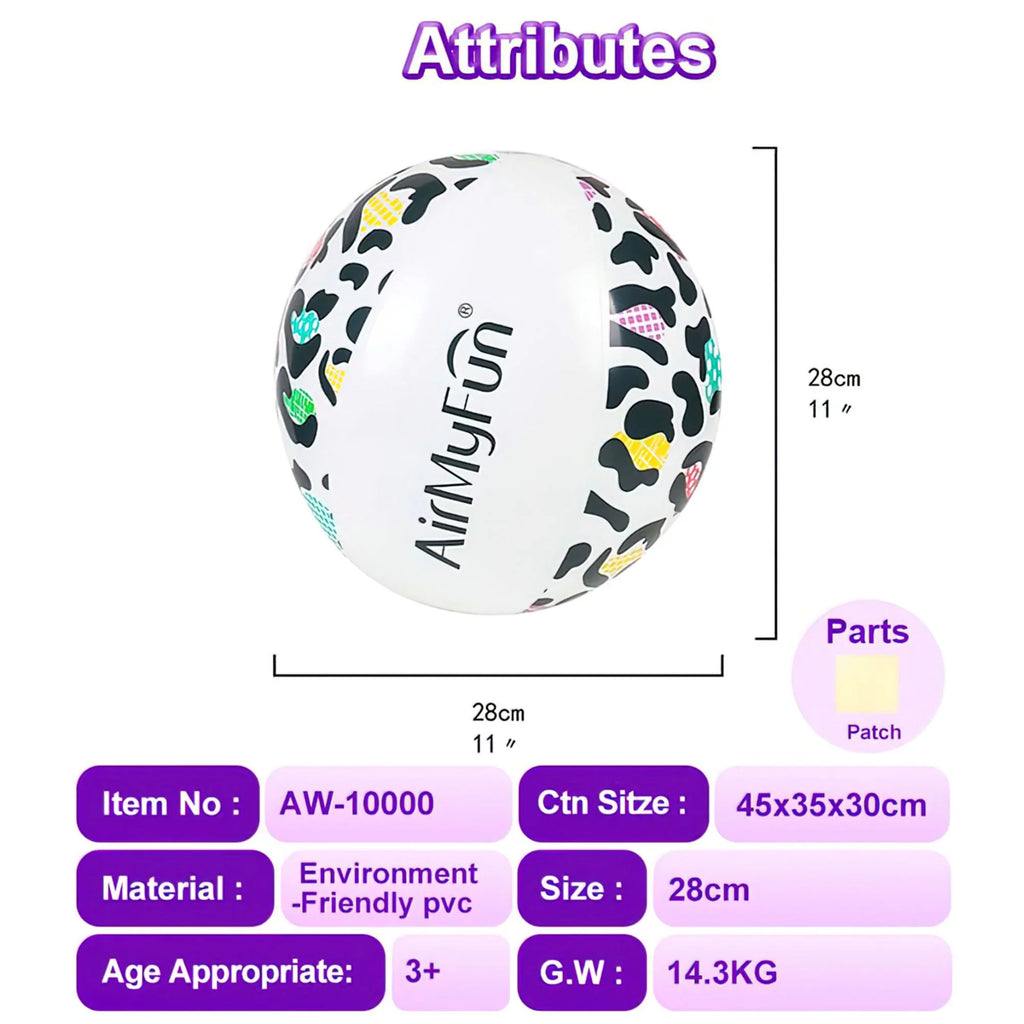 men and float, beach both cheetah for suitable children pool colorful Inflatable ball,