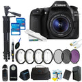 Expo 18-55mm 80D + Canon Kit Camera 64GB Lens EOS DSLR with Advanced