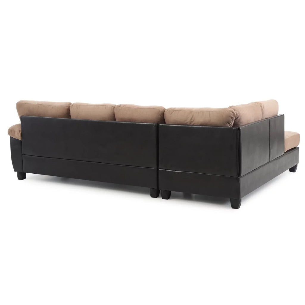 G908B-SC Sectional , Homestock Mocha Retro Renaissance