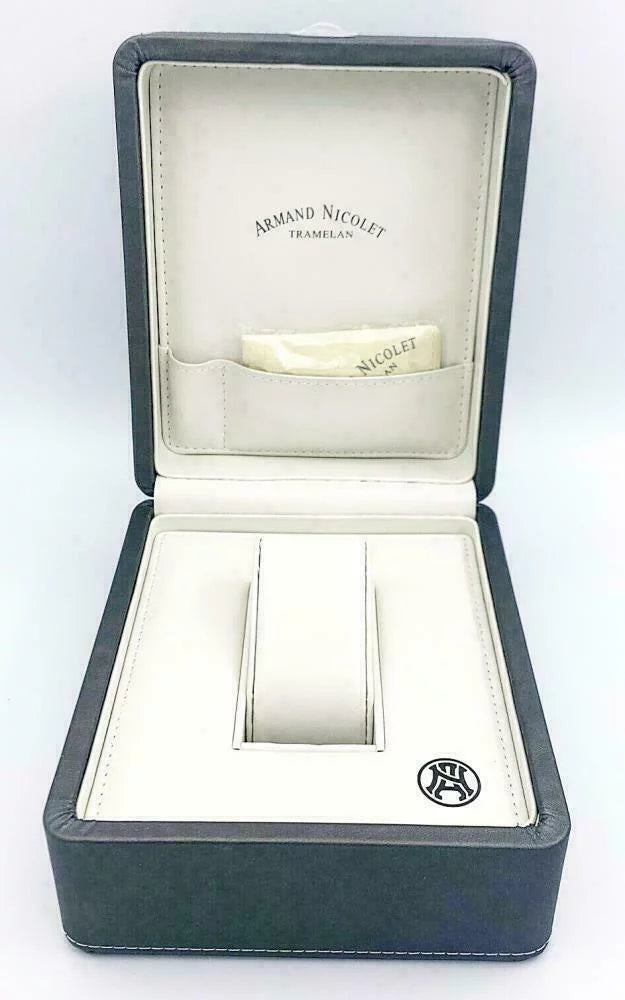Ivory Rubber Armand Nicolet Steel Automatic Men's Stainless T616B-AG-9610B Watch