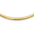 QODG6-16 Graduated 3/6mm Necklace Polished 14k Omega