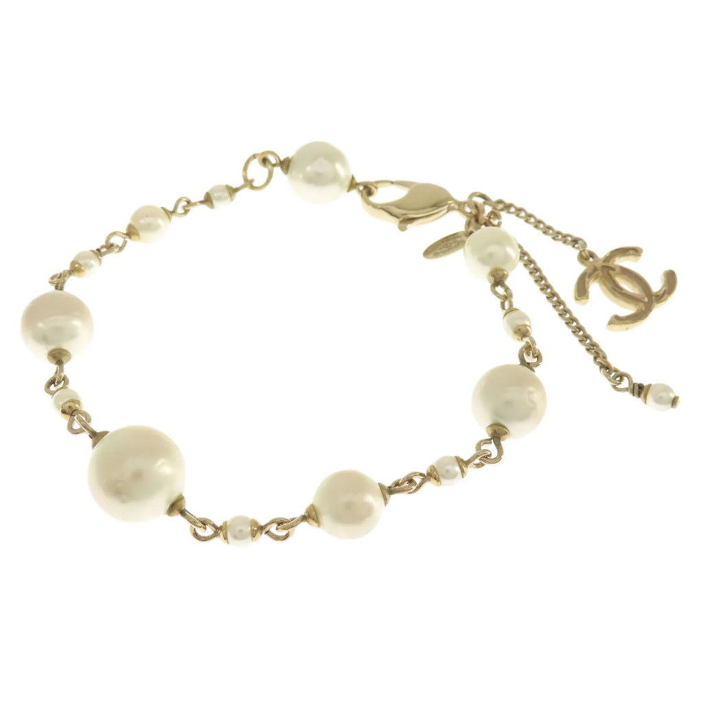 Mark Women Pearl CHANEL Pre-Owned Faux (Good) Bracelet Coco for