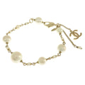 Mark Women Pearl CHANEL Pre-Owned Faux (Good) Bracelet Coco for