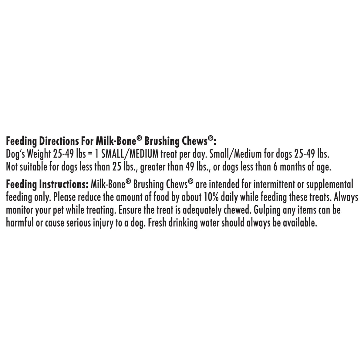 25 Daily Dog Oz. Brushing Small/Medium, Bones 19.6 Bag, Per Milk-Bone Treats, Dental Bag Chews
