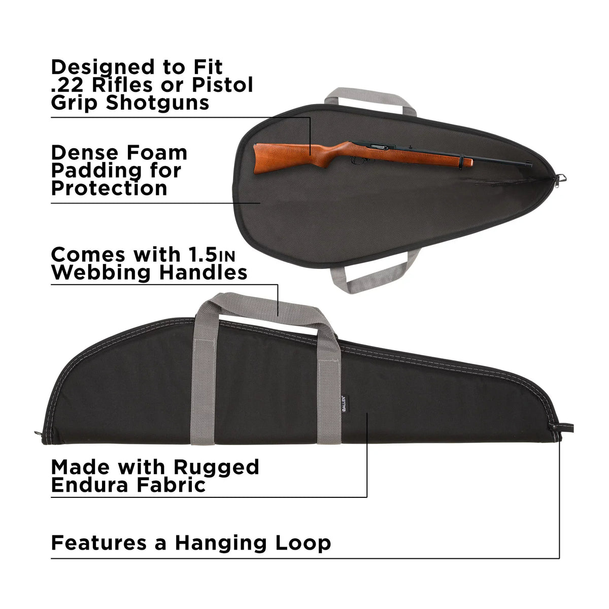 Case, Durango Company Polyester, Allen Case, Handgun Firearm 32" Gun 601-32 Multi-Color
