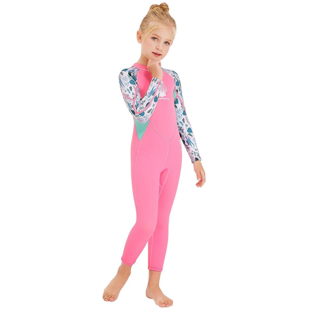 Suit Girls X-MANTA Back Dry Surf Sleeve Zipper One - with Quick Long for Diving - Wetsuit Piece Swimsuit