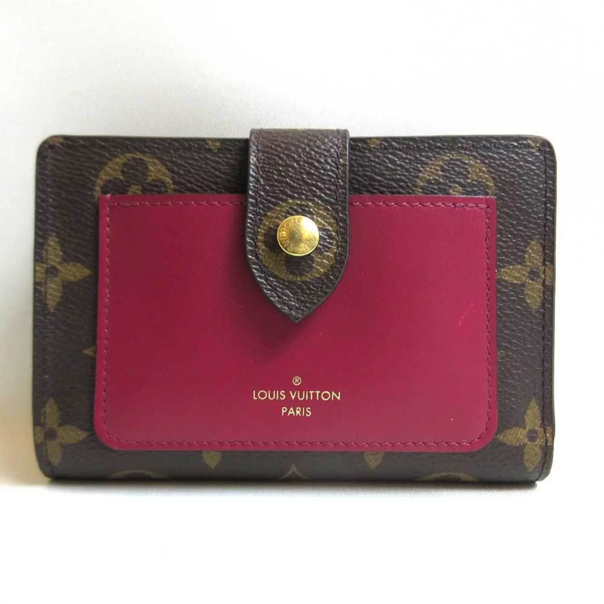 Pre-Owned LOUISVUITTON Juliet Vuitton Bifold M69433 Fuchsia (Good) Monogram Louis Wallet Portefeuille
