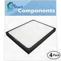 & 200PF Compatible 200 Filter Blueair Replacement Air 300 4-Pack for Filter Purifier with Blueair Air -