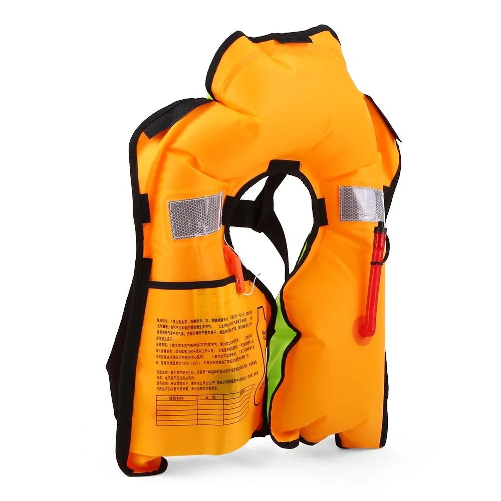 Survival Manual Inflatable Water Adult Swiming Jacket Fishing Sports