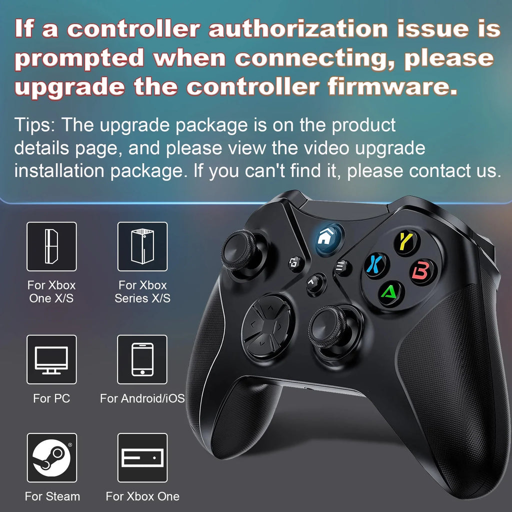 Support Turbo Function, for Wireless Dual Controller X-S/ and Vibration Series One Xbox X-S/ PC, and Xbox Sensor Six-Axis with Macro Xbox