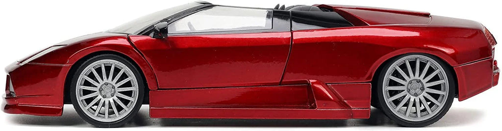 Metallic Jada by Diecast Series "Hyper-Spec" Red Roadster 1/24 Lamborghini Murcielago Model Car