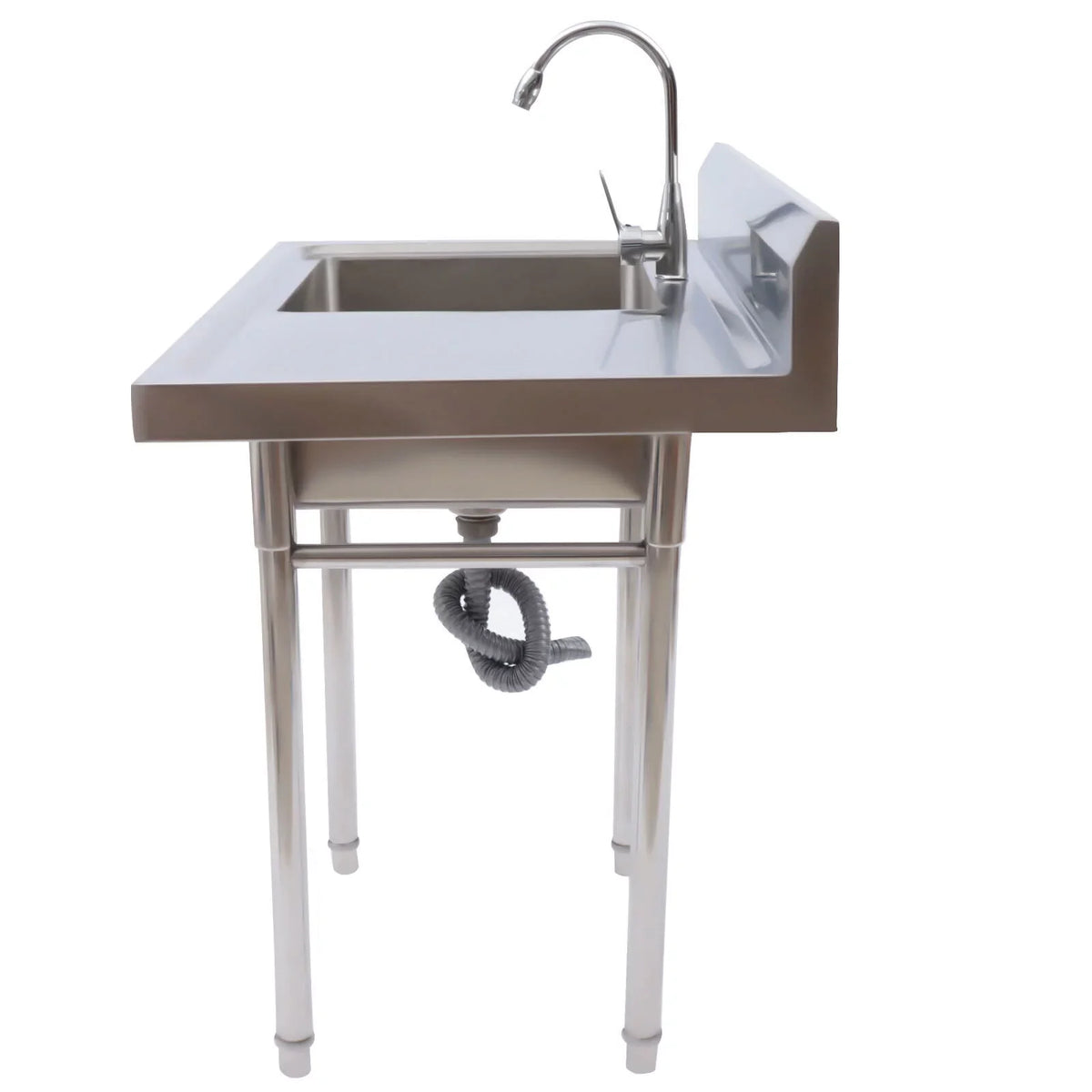 Steel Drainboard and Utility Stainless Commercial Use 23.6* Sink Kitchen 39.3* 36.7in for Sink Home