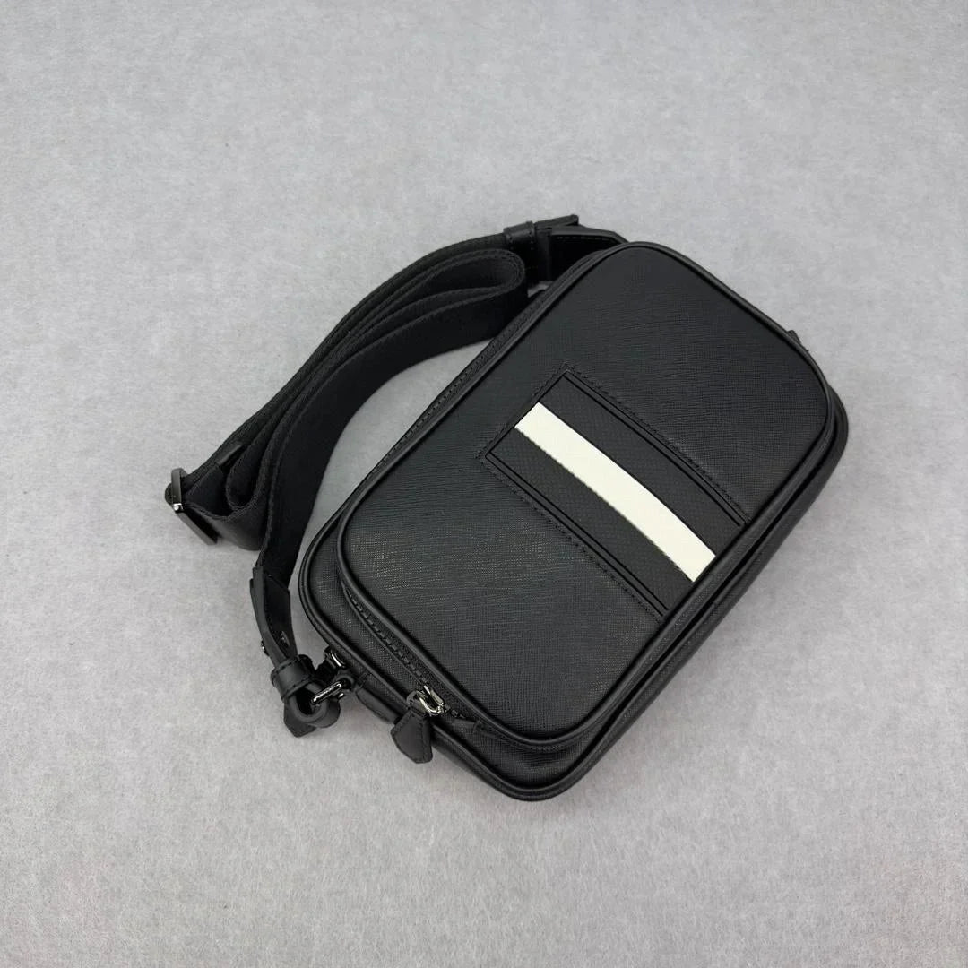 Shoulder Luxury Bag Business Quality Crossbody Chest Casual Shoulder Bag Bag Commuter B Style High Bag Men's Leather Genuine