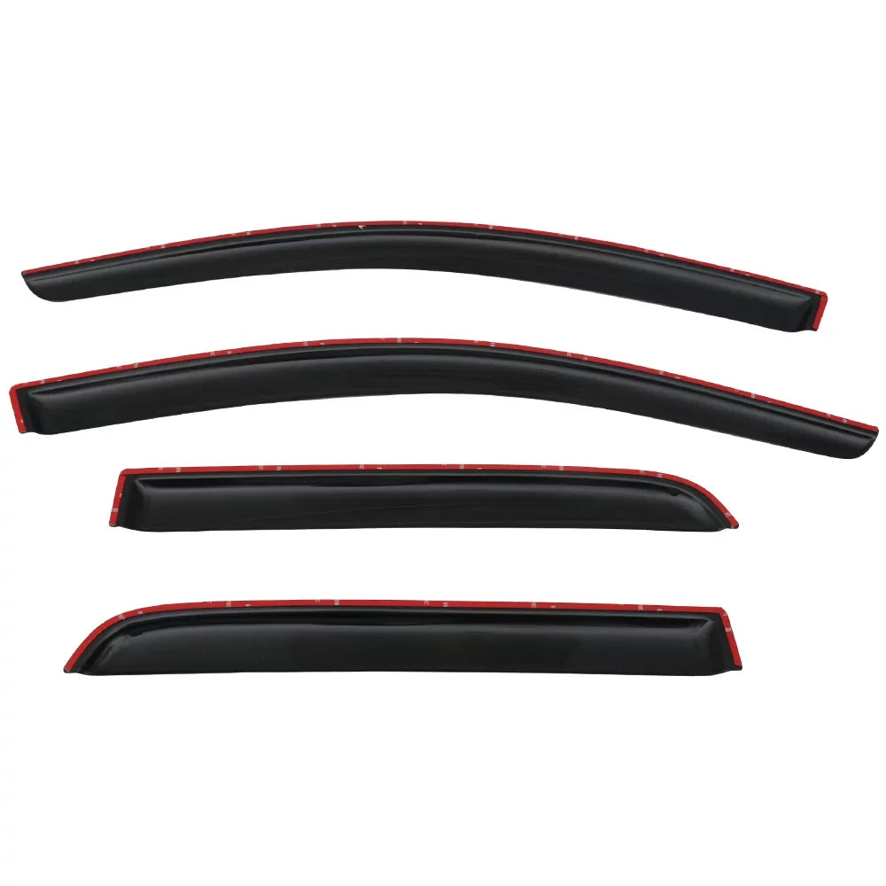 2015 2020 Acrylic Deflector 2021 Mitsubishi Guard 2017 with 2019 Mount Vent 2014 Visors Set Mirage Rain 2018 Window Motorsports 4Pc Outside Compatible Windshield Hatchback 14-23 2016 Ikon