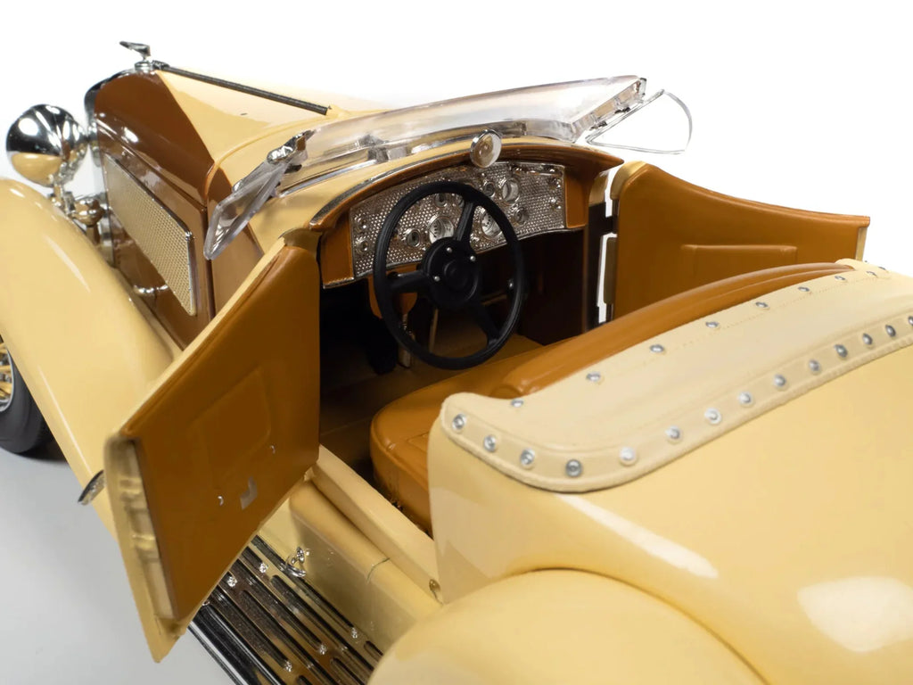 1935 World Model Chocolate Duesenberg Diecast 1/18 SSJ Car Gold Yukon Speedster by Brown and Auto