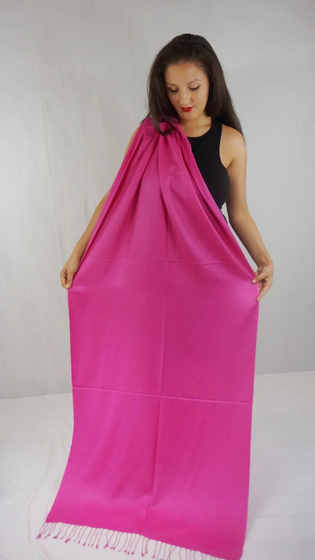 Scarf/Wool/Silk (Hot Regular Shawl/Cashmere Shawl/Shawls/Scarf/Scarves/Wrap/Stole/Muffler/Cape/Ruana/Blanket/Throw/Pashmina Pink Shawl)