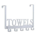 Kitchen The Cupboard Over Door Door (Silver Towel Bathroom, Beach Cabinet Hooks, Bathrobe Hang Towel Gray) Hooks on for Bedroom Wall Towel Holder Mount Rack for Pool The Towels