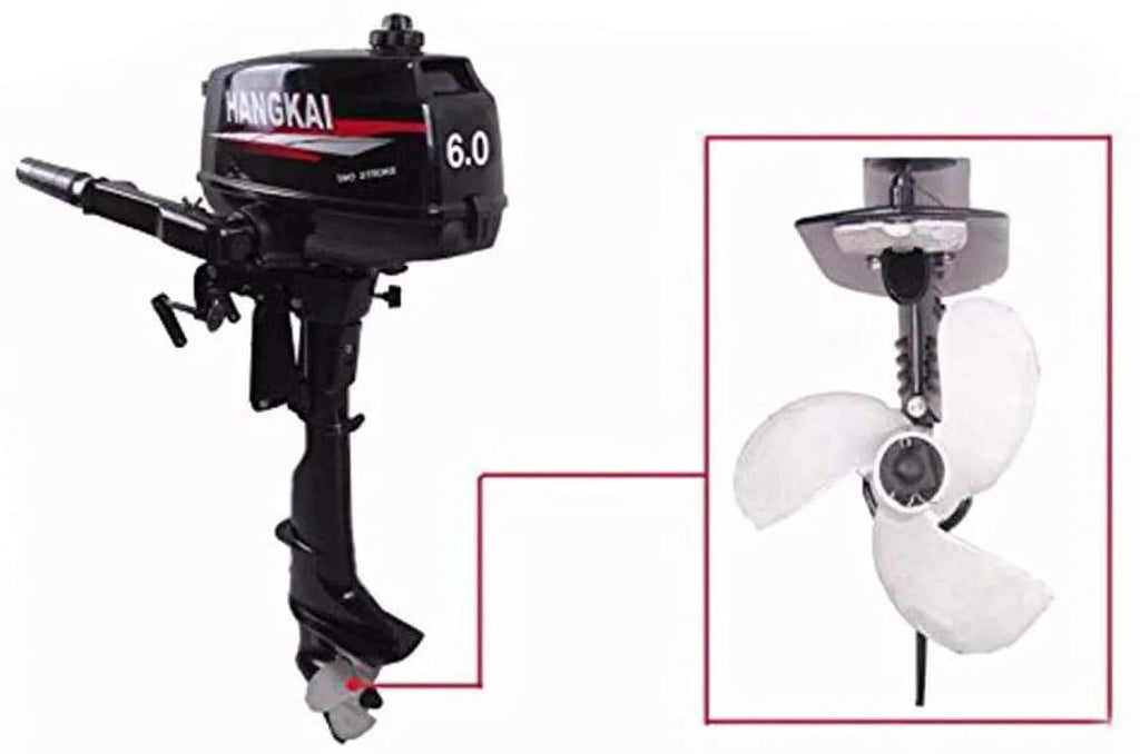Durable Moto Water 2-Stroke CDI 6HP Aluminum Inflatable Cast Construction Fishing Boat FETCOI Cooling Outboard System Engine