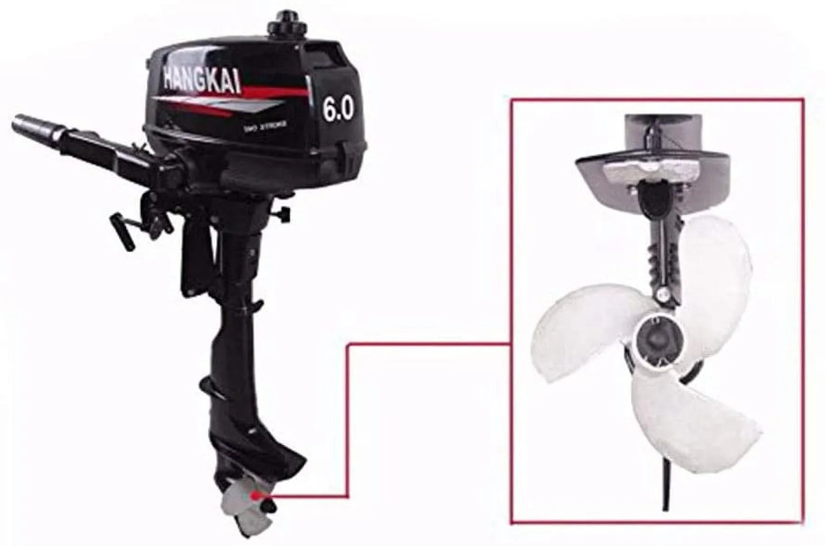 Durable Moto Water 2-Stroke CDI 6HP Aluminum Inflatable Cast Construction Fishing Boat FETCOI Cooling Outboard System Engine