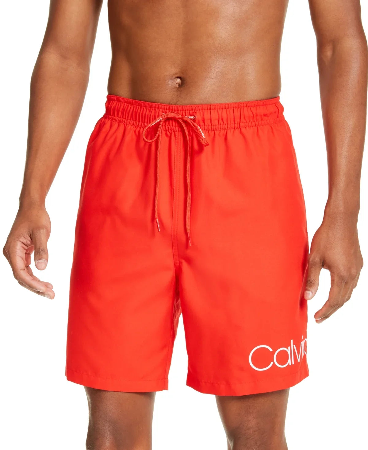 Red Shorts Logo Klein Calvin Mens Swim XL
